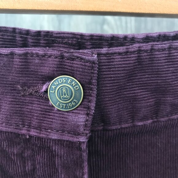 Land's End deep plum fit 2 corduroy pants size 24W - Picture 2 of 5
